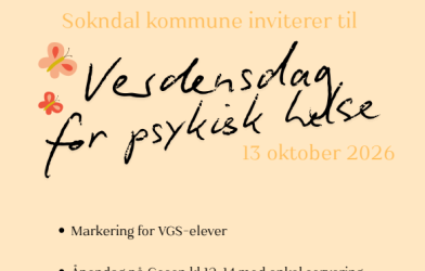Lenke til artikkel: Verdensdag for psykisk helse - 13.10.2026