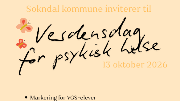 Lenke til artikkel: Verdensdag for psykisk helse - 13.10.2026