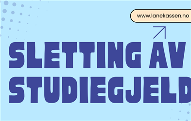 Lenke til artikkel: Sletting av studiegjeld 