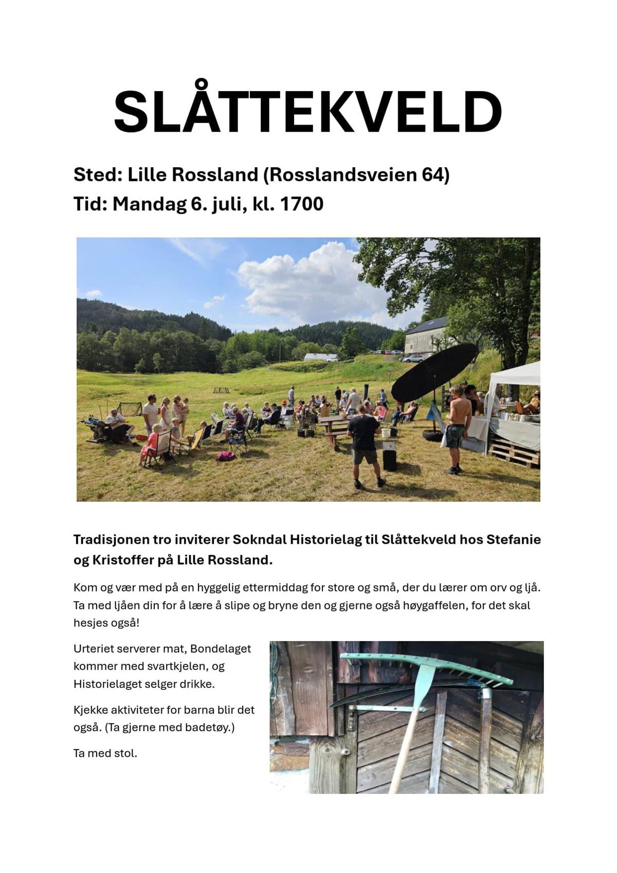 Plakat for Slåttekveld