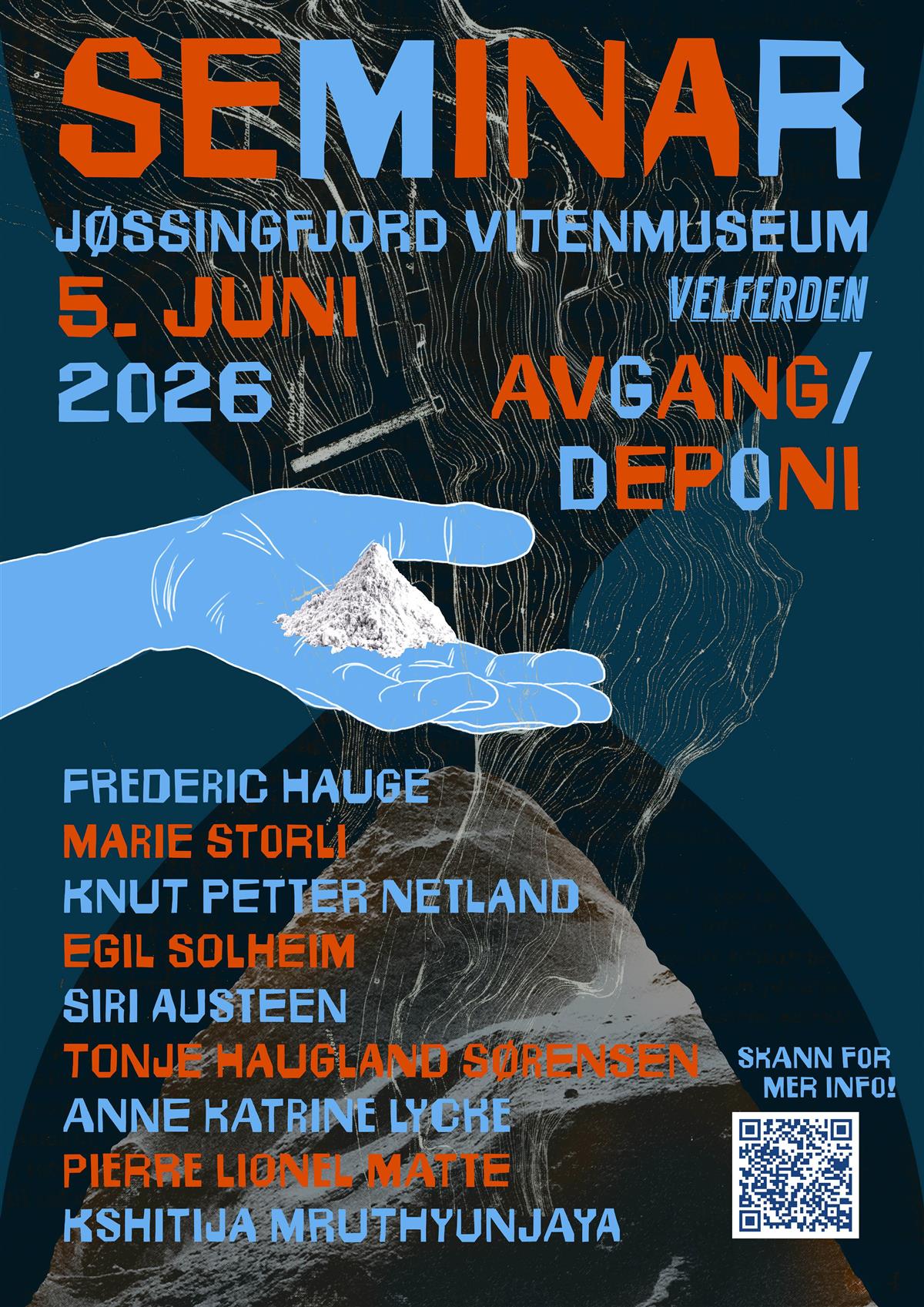 Plakat for Seminar AVGANG / DEPONI