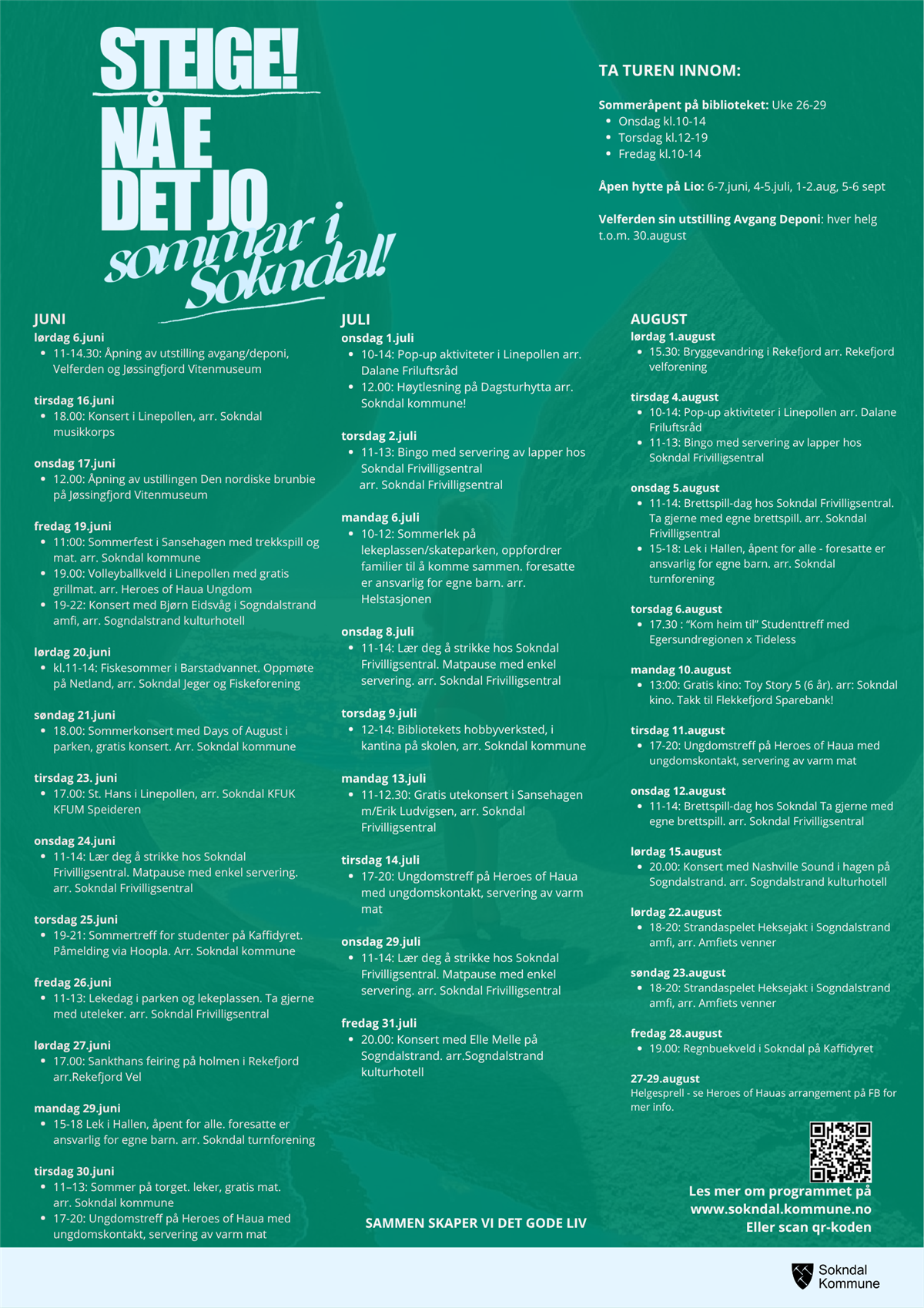 Program for sommer i sokndal